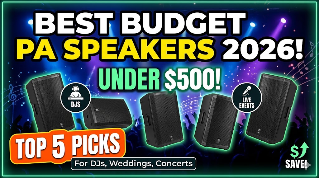 Best Budget PA Speakers Under $500 (2026)