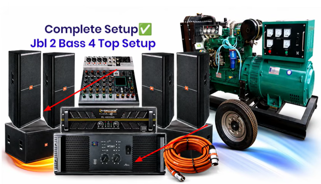 JBL 2 Bass 4 Double Top DJ Setup Price  